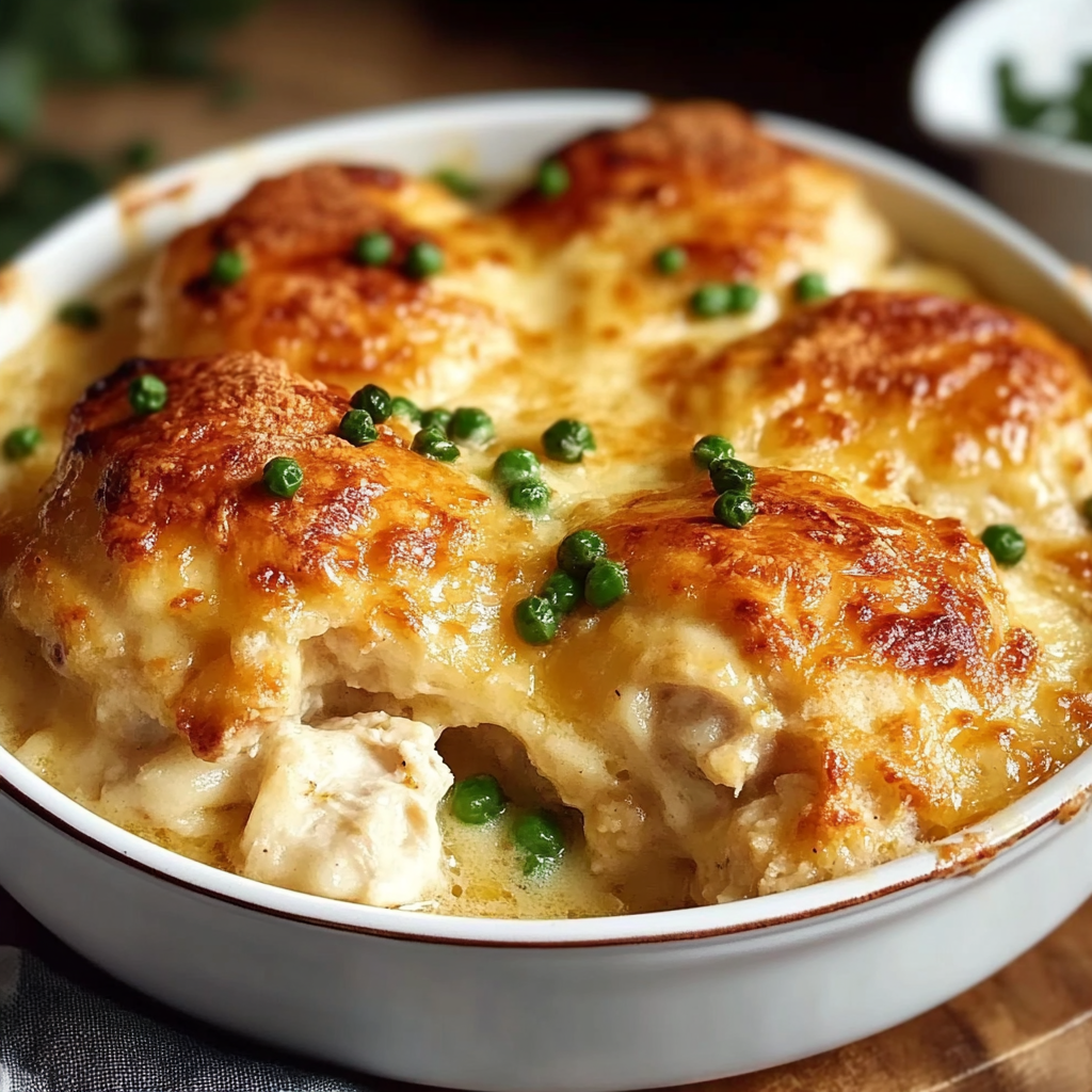 Chicken Cobbler Casserole
