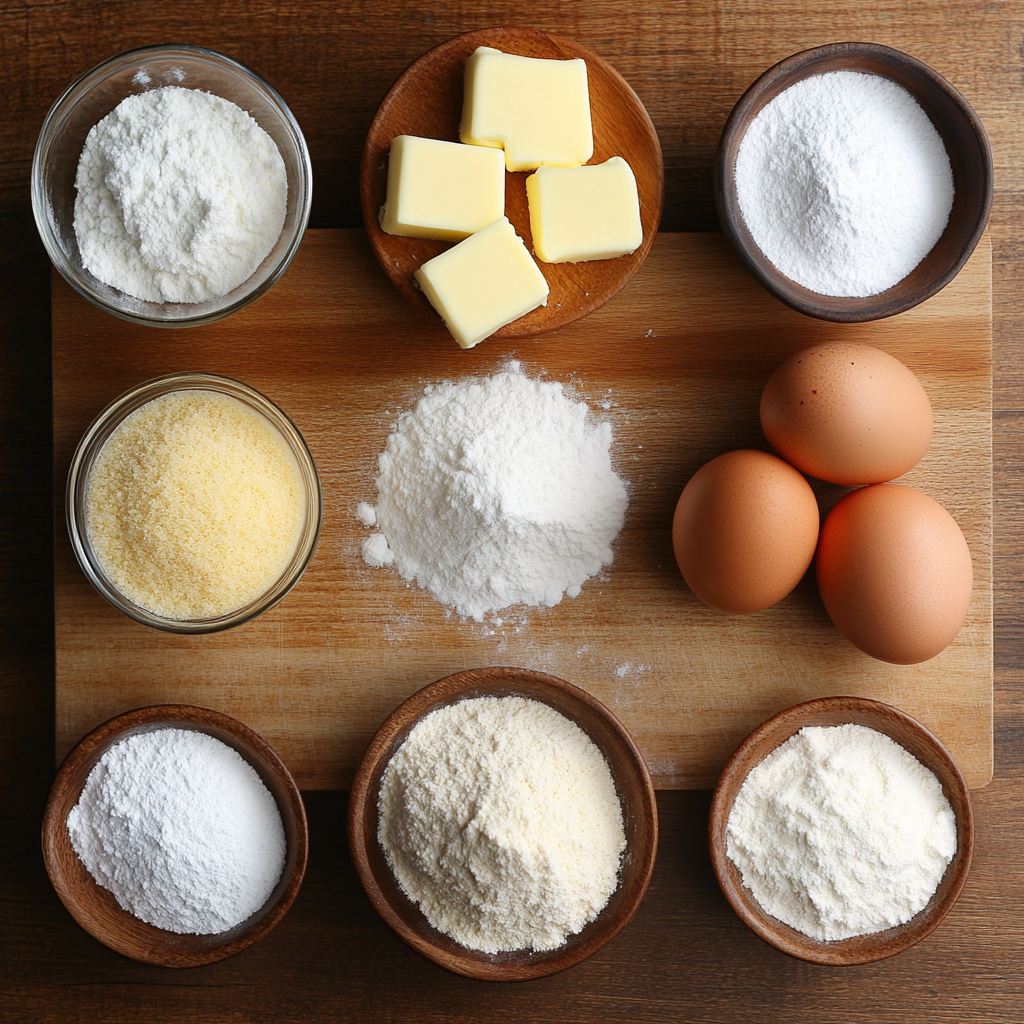 Christmas Gooey Butter Cookies Recipe ingredients