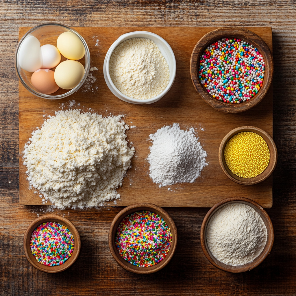 Christmas Sugar Cookie Bars  ingredients