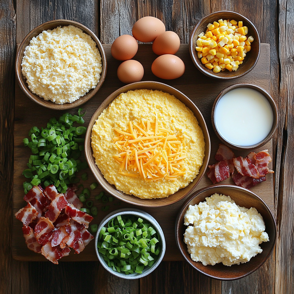 Cornbread Casserole ingredients