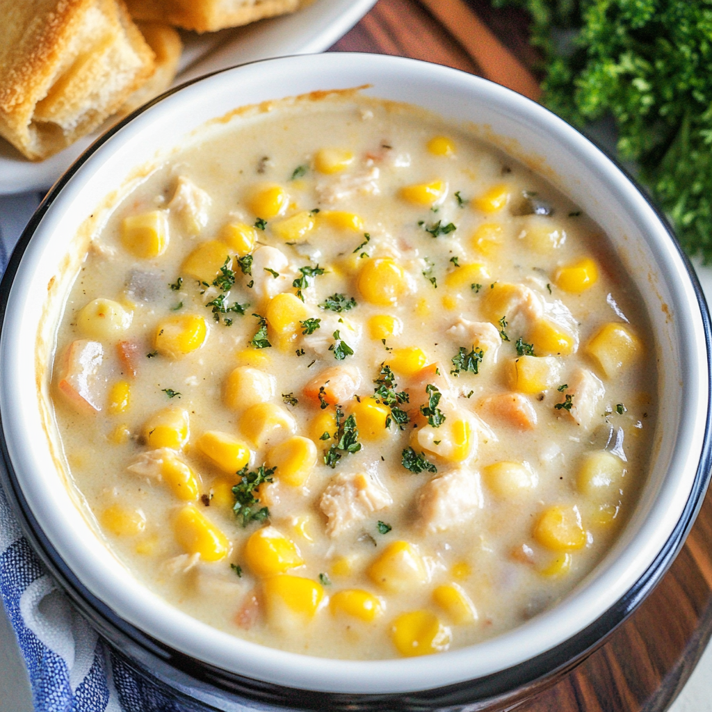 Crockpot Chicken Corn Chowder