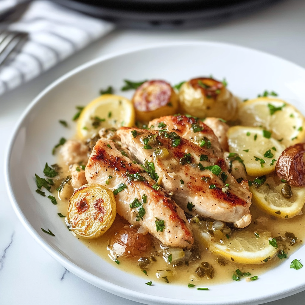 Crockpot Chicken Piccata