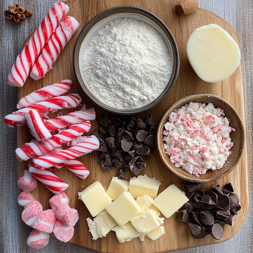 Delicious Christmas Peppermint Cookies Recipe ingredients