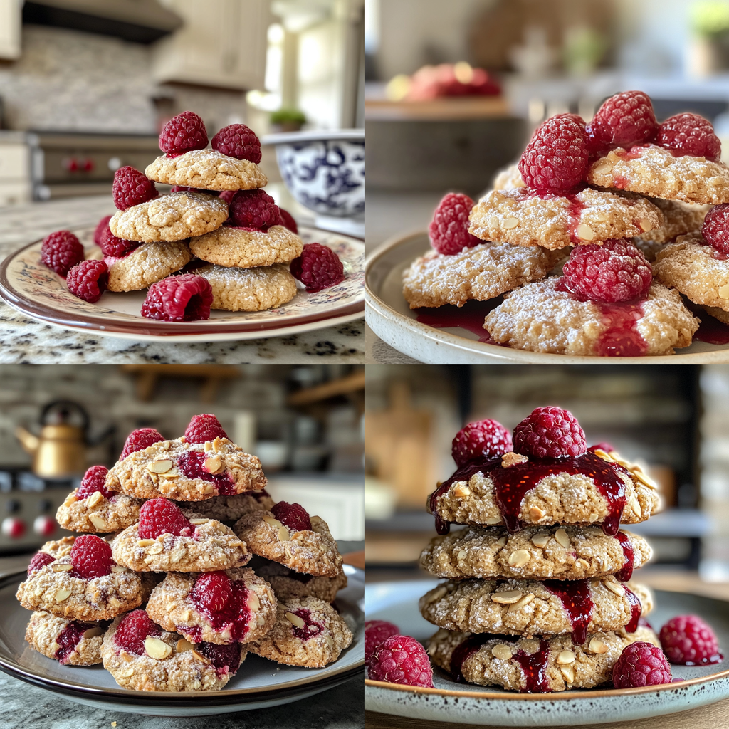 Best Raspberry Amaretti Cookies with Almond Flour