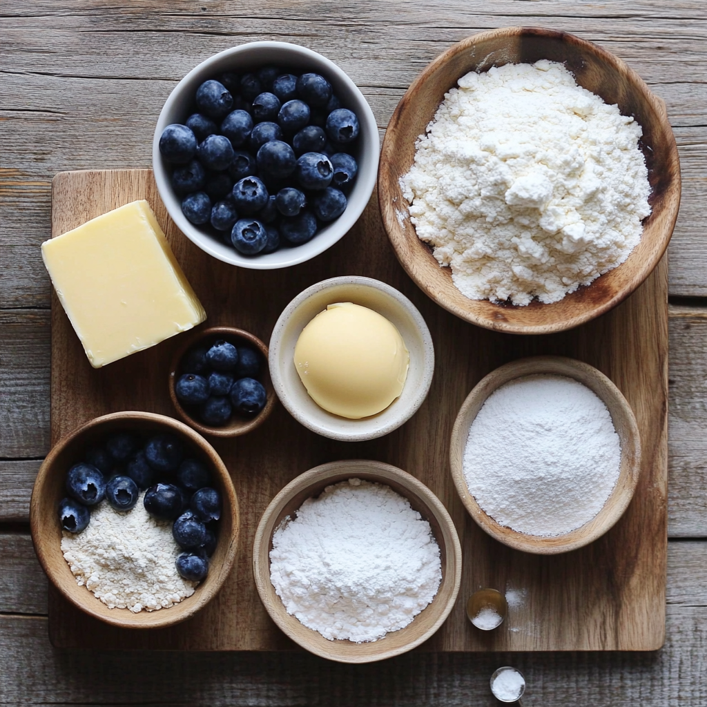 Blueberry Cheesecake Swirl Cookies ingredients