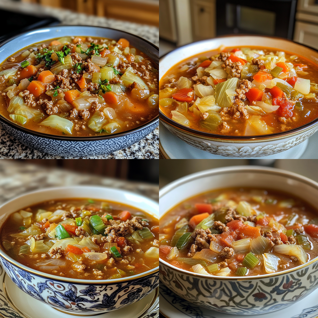 Cabbage Soup with Ground Beef