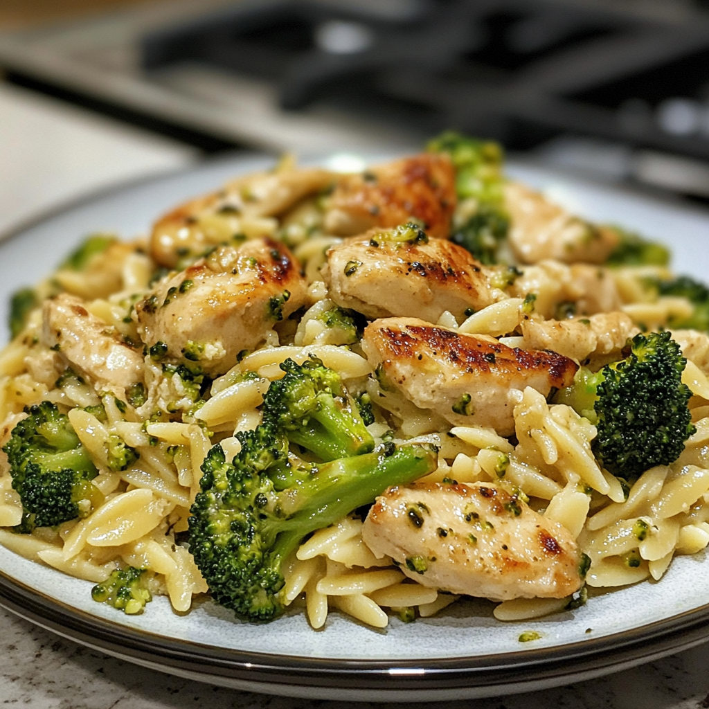 Chicken Broccoli Orzo