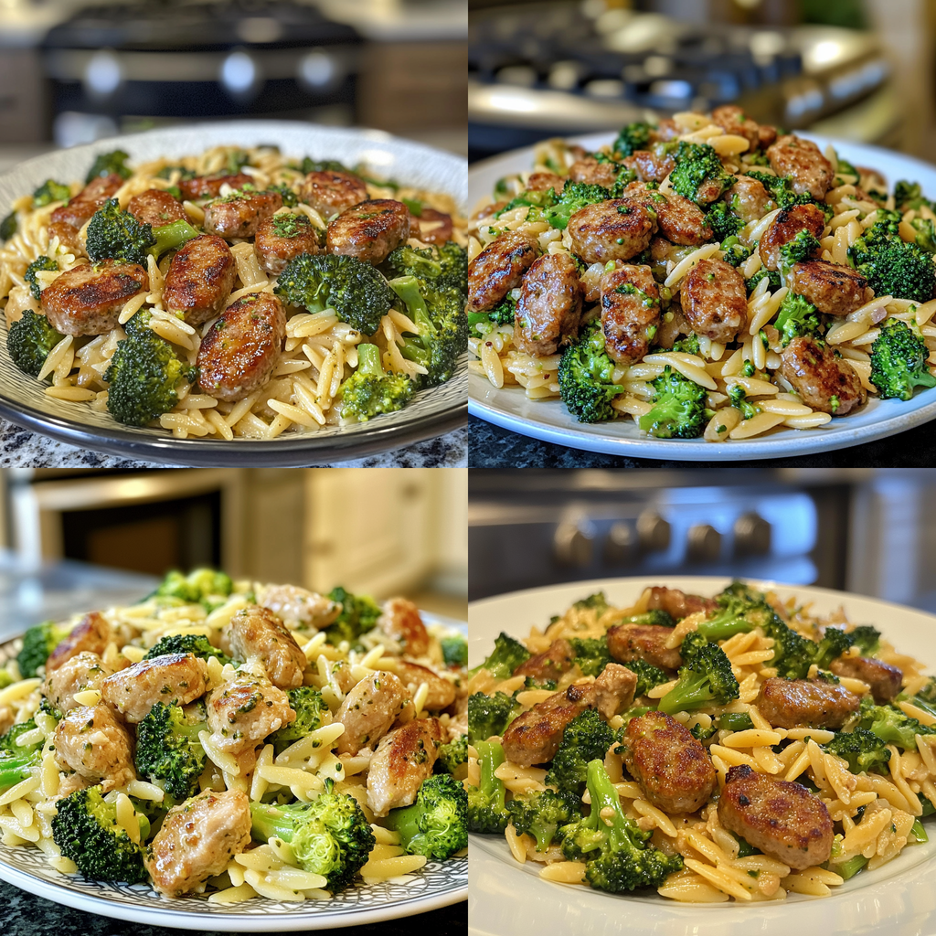 Chicken Sausage Broccoli Orzo