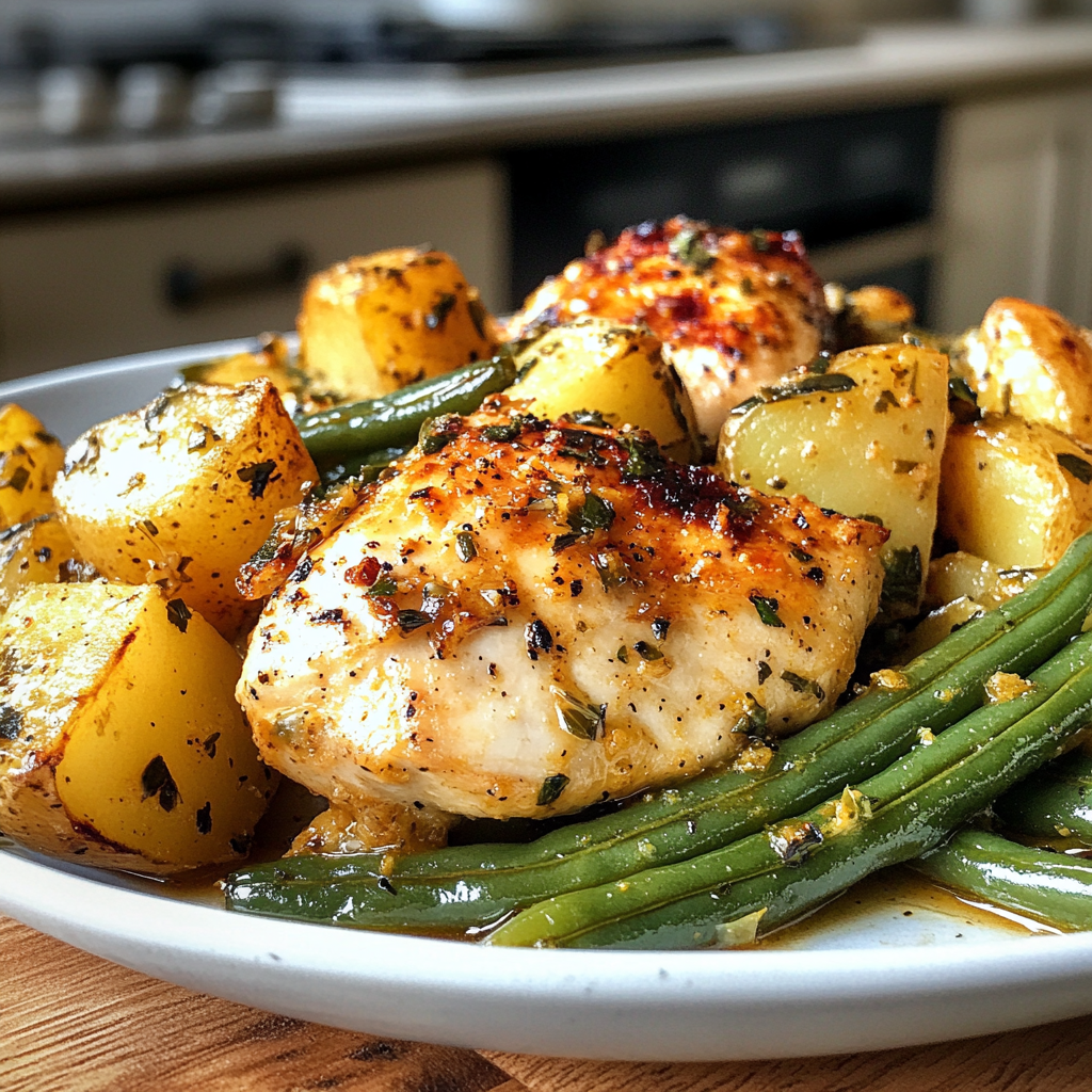 Chicken and Potatoes with Green Beans