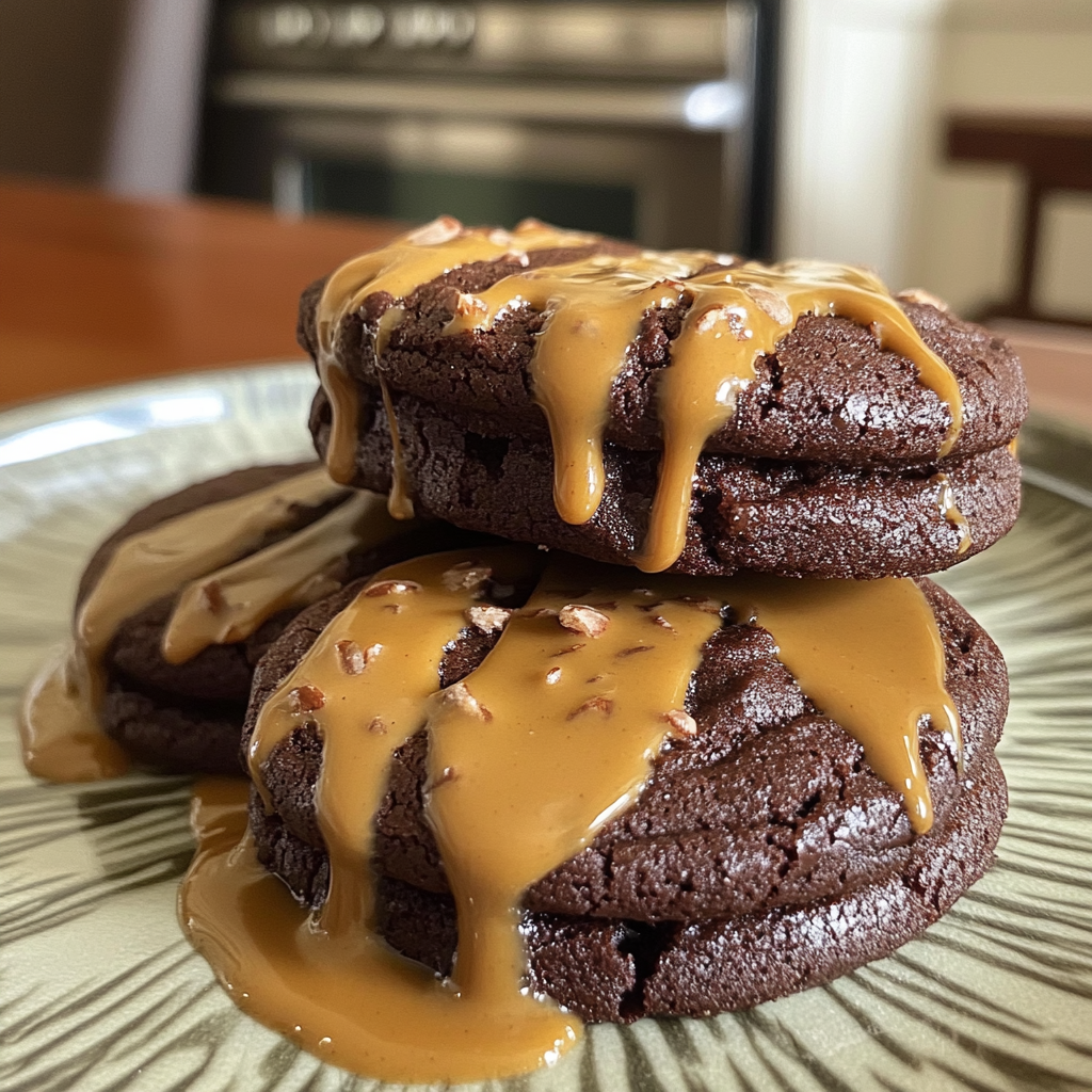 Chocolate Peanut Butter Lava Cookies
