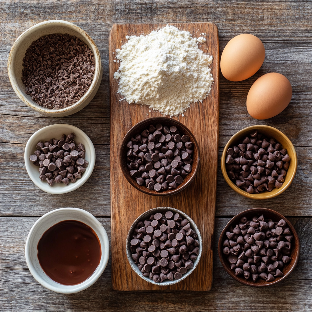 Chocolate Peanut Butter Swirl Cookies ingredients