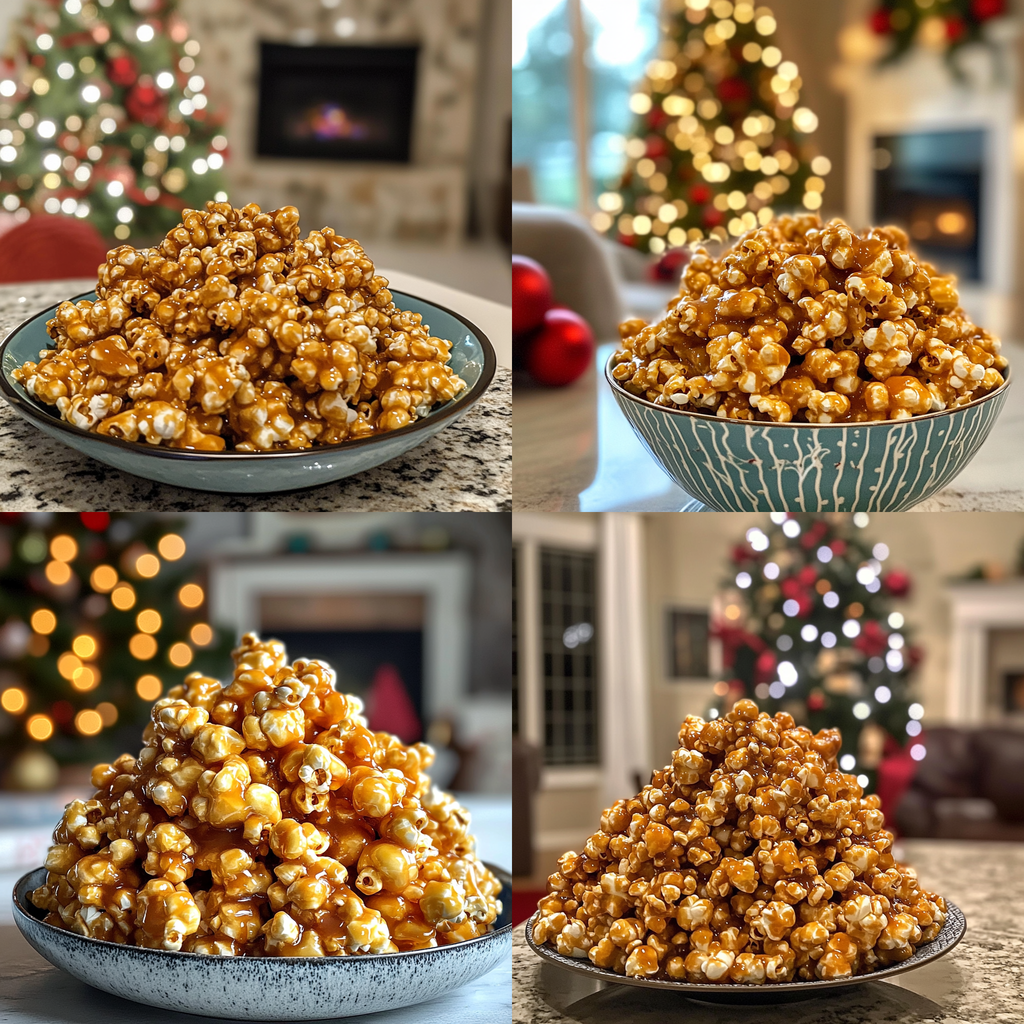 Christmas Caramel Popcorn