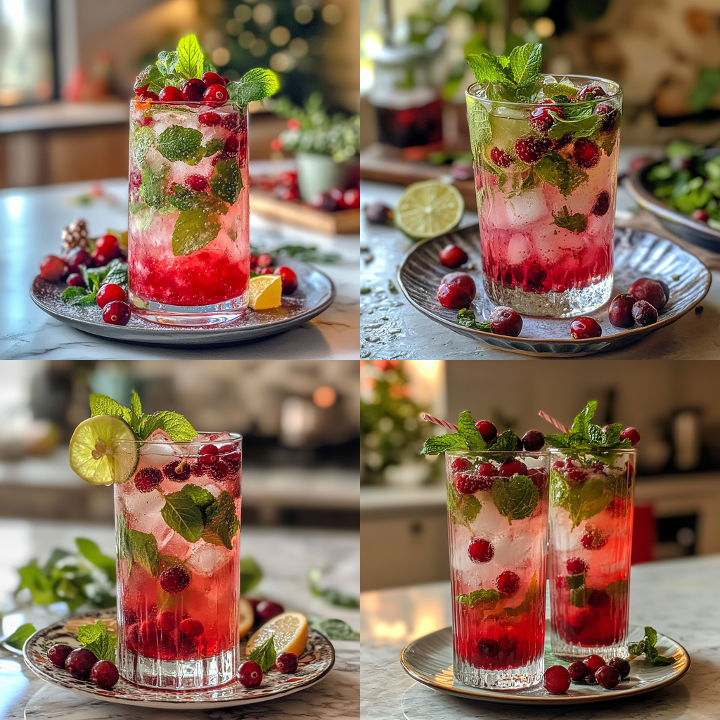 Christmas Cranberry Mojito Recipe for Festive Cheers
