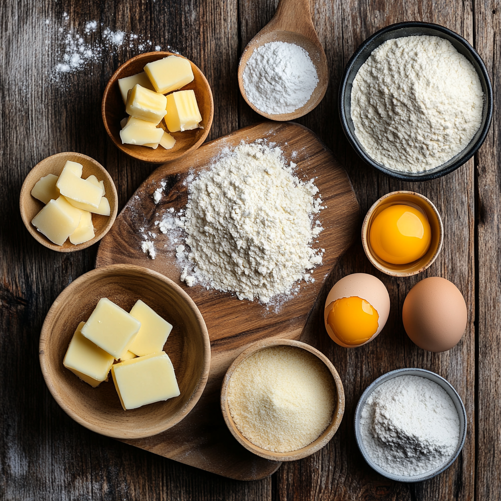 Christmas Gooey Butter Cookies Recipe ingredients