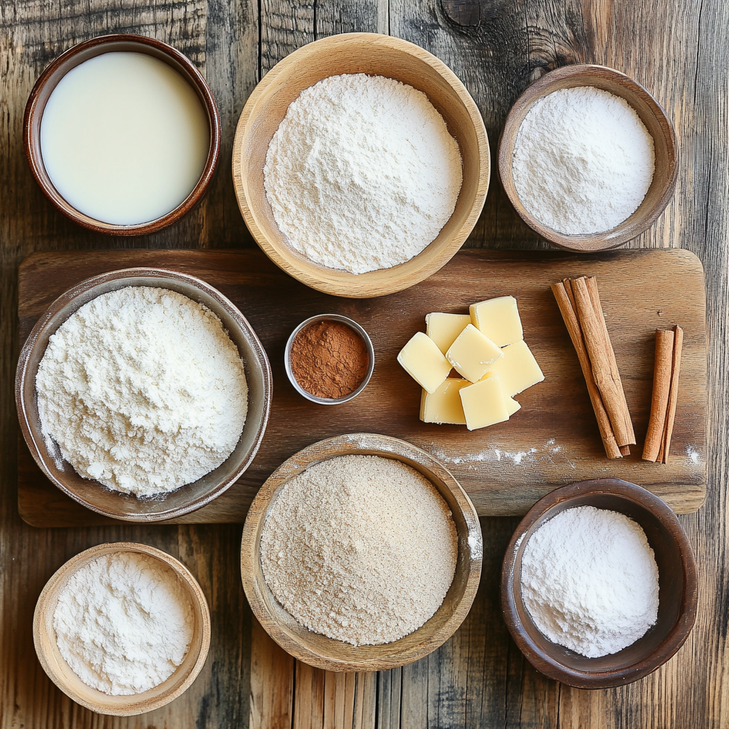 Christmas Morning Cinnamon Rolls ingredients