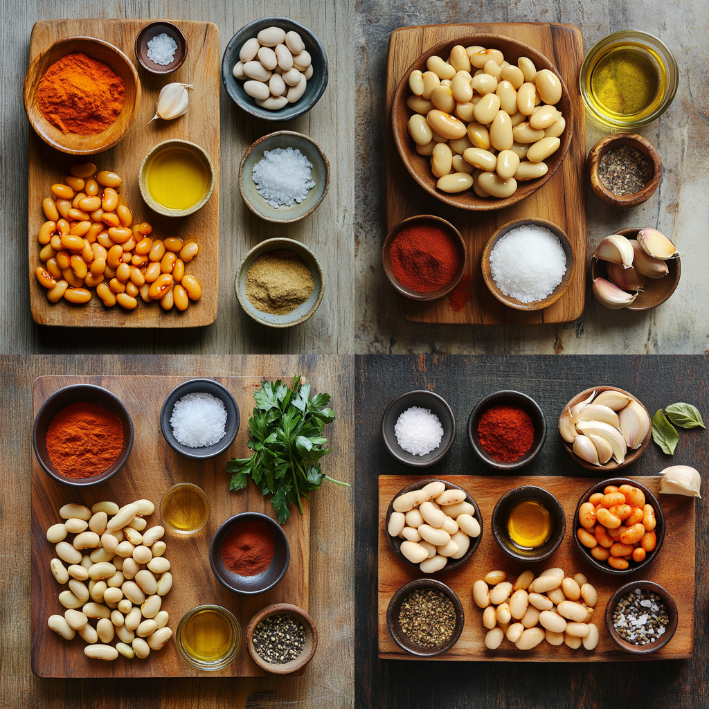 Crispy Air Fryer Butter Beans ingredients