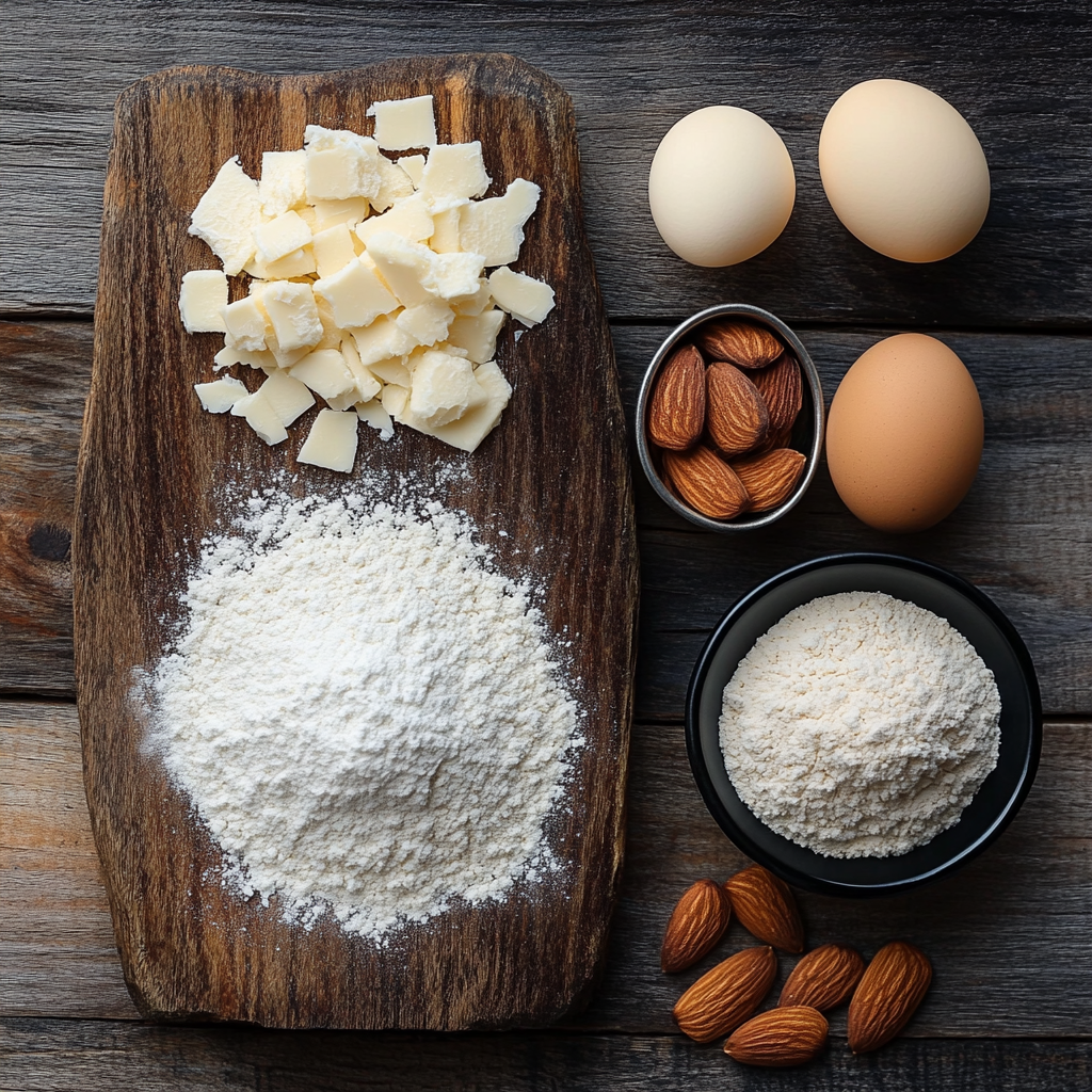 Crispy Almond Cookies with Butter Flavor ingredients