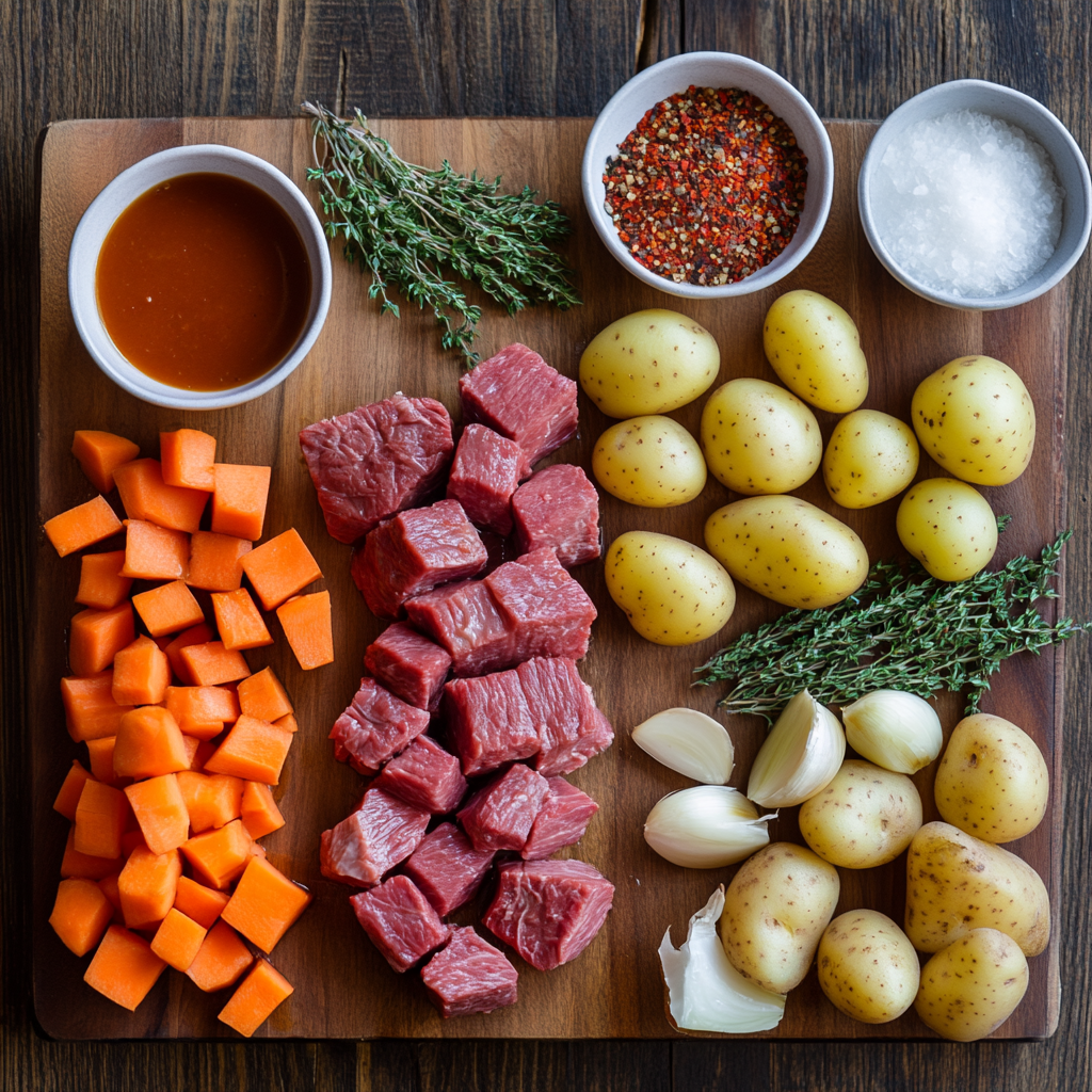 Crockpot Beef Stew ingredients