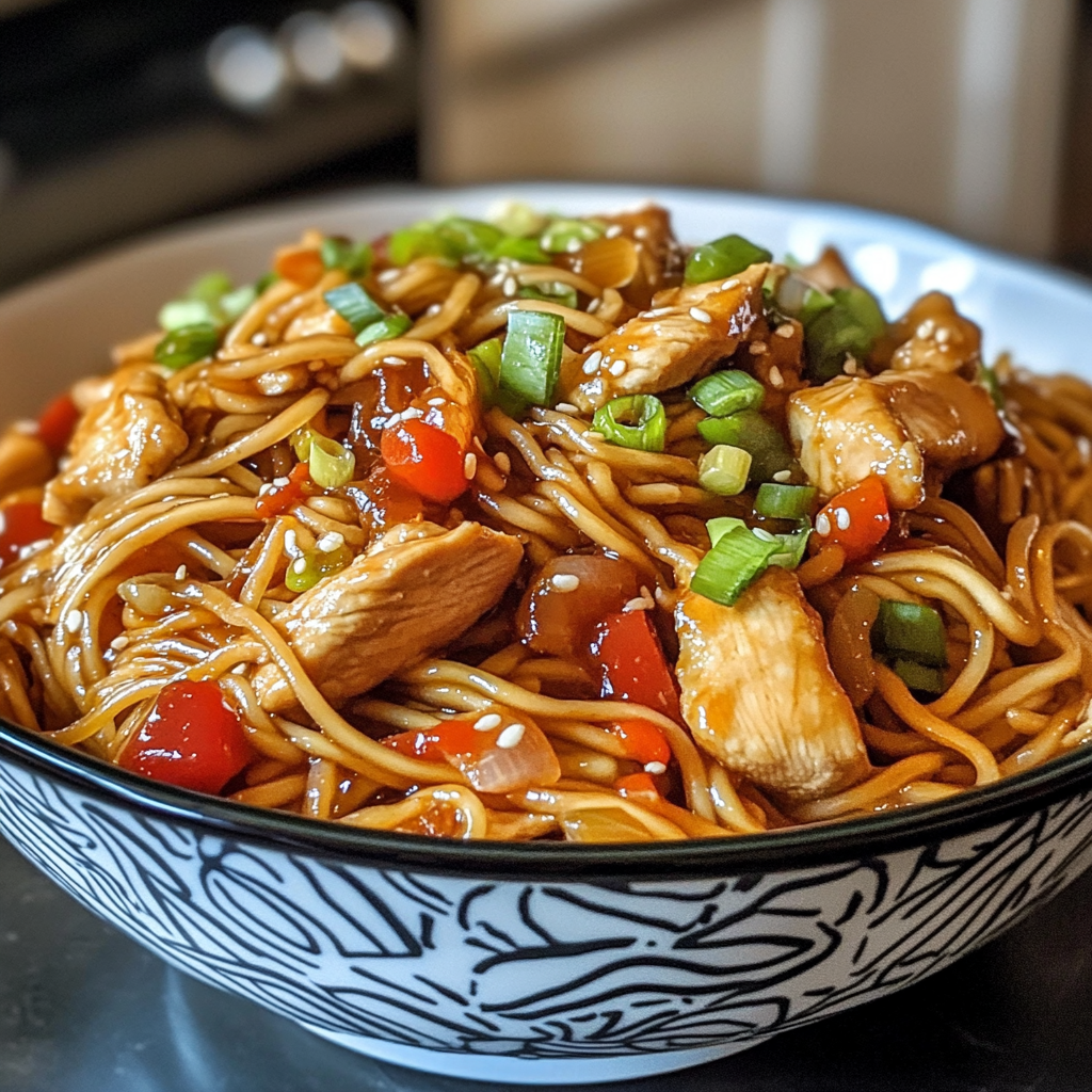 Crockpot Chicken Lo Mein