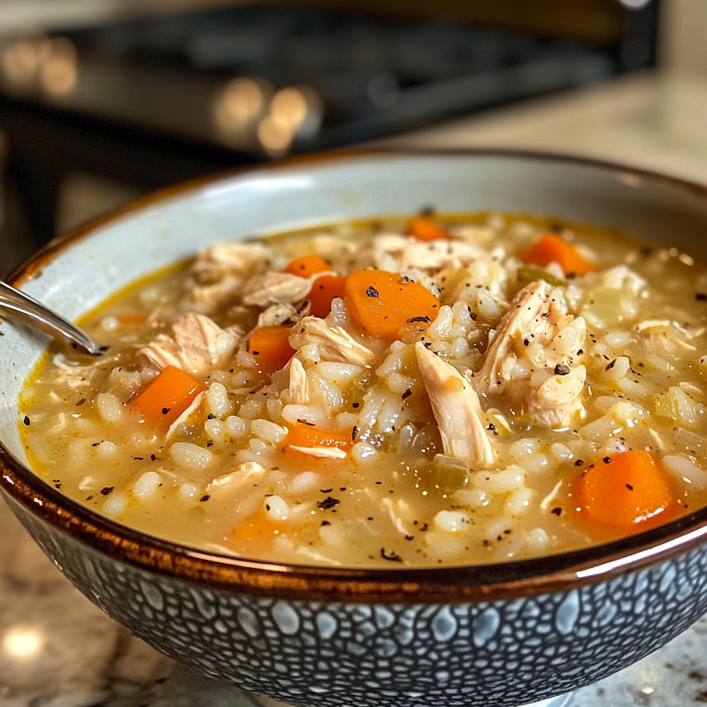 Crockpot Chicken and Rice Soup