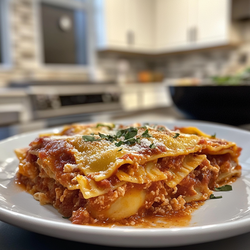 Crockpot Ravioli Casserole