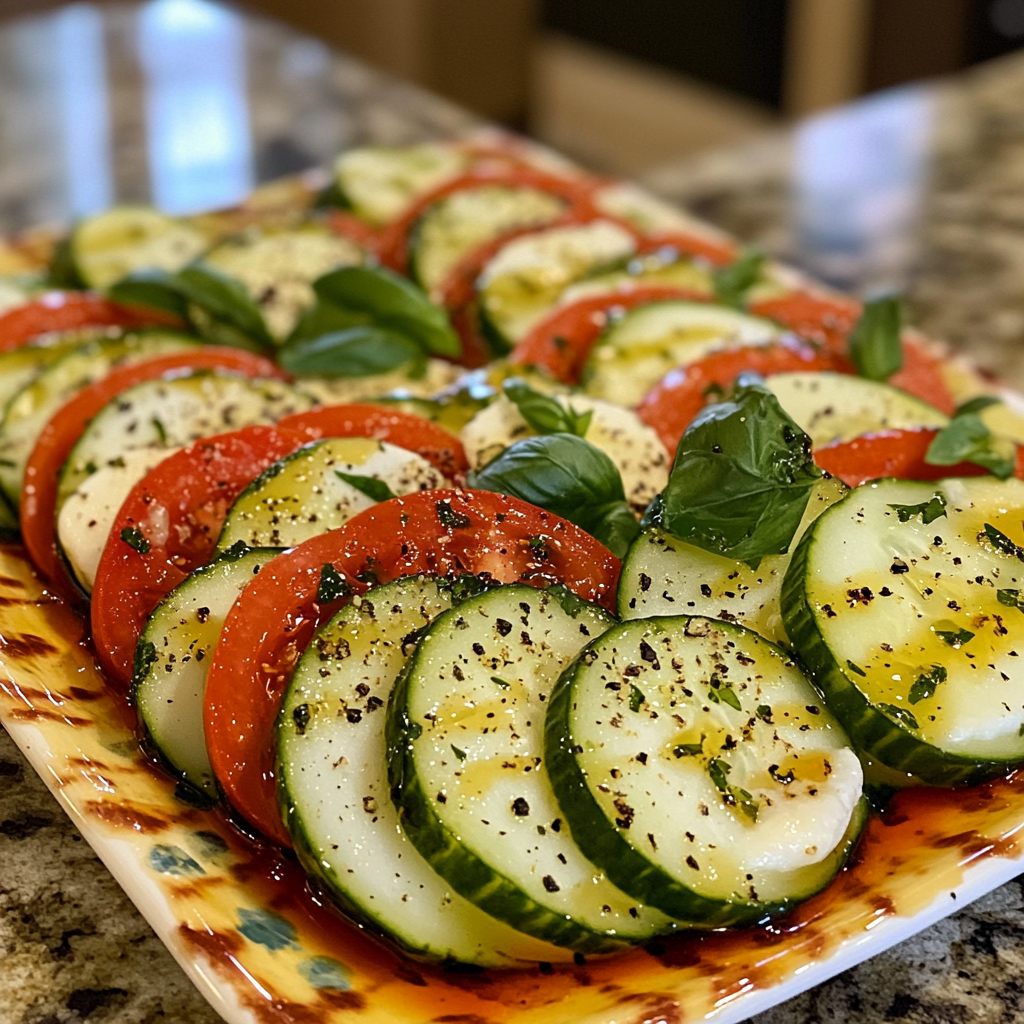 Cucumber Caprese Salad