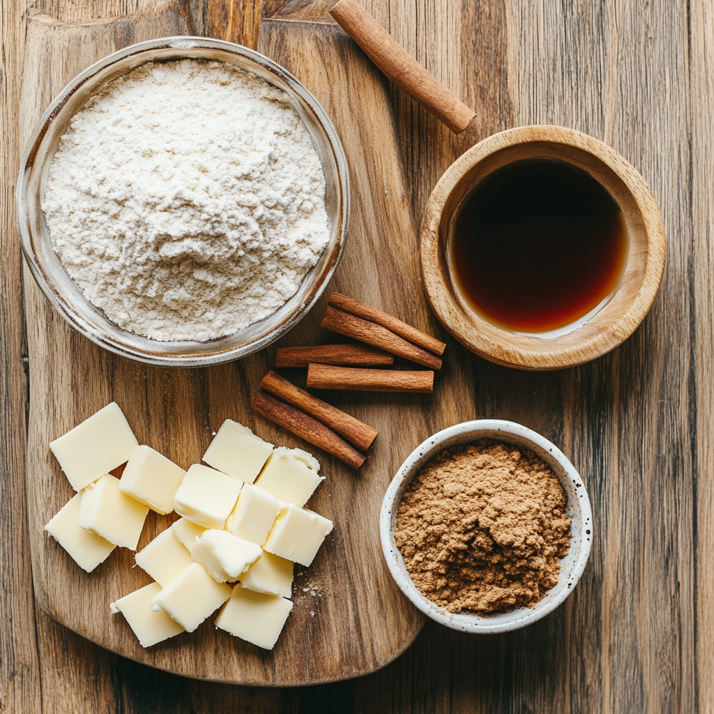 Fall Cookies with Maple Glaze ingredients