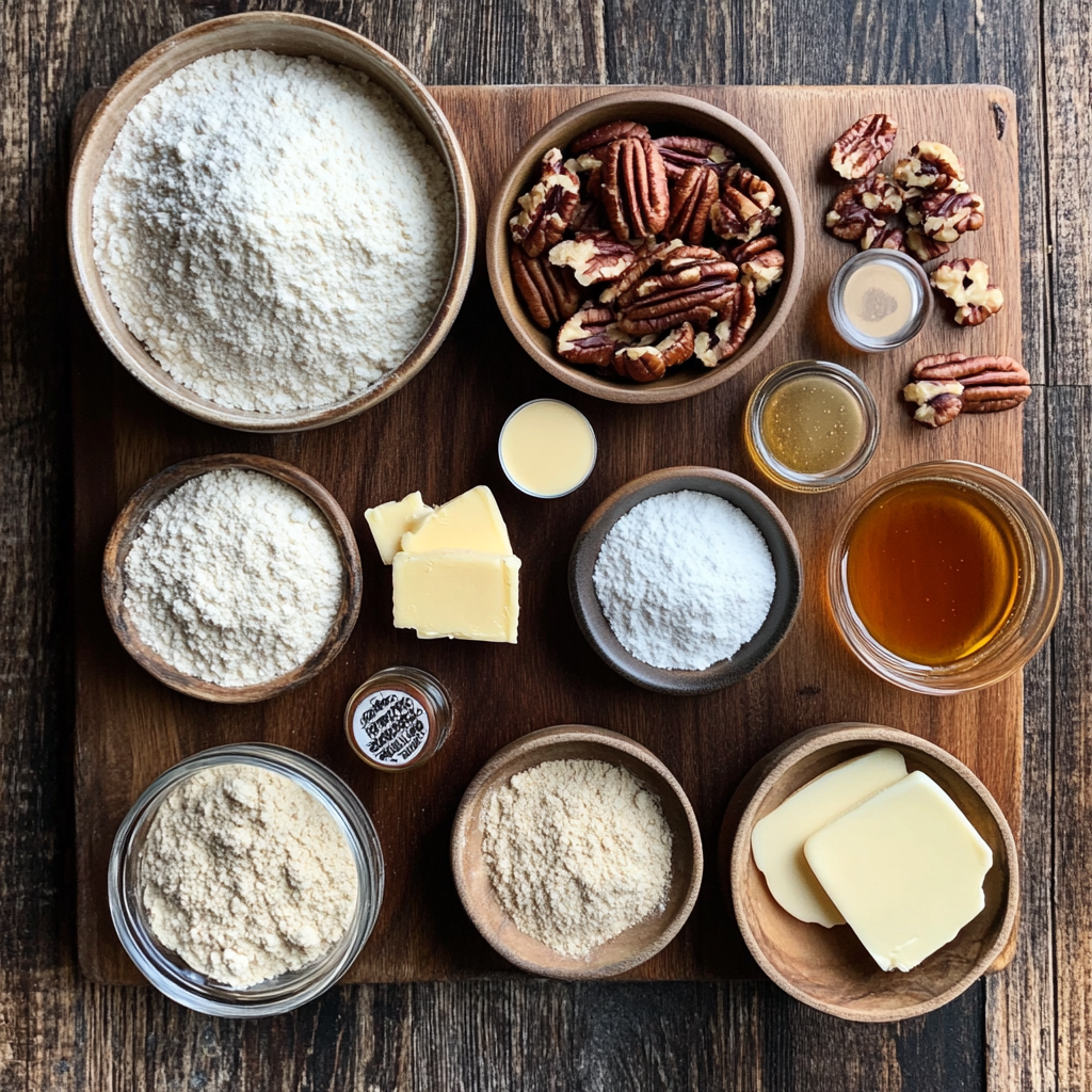 Gourmet Maple Pecan Pie Stuffed Cookies Recipe ingredients