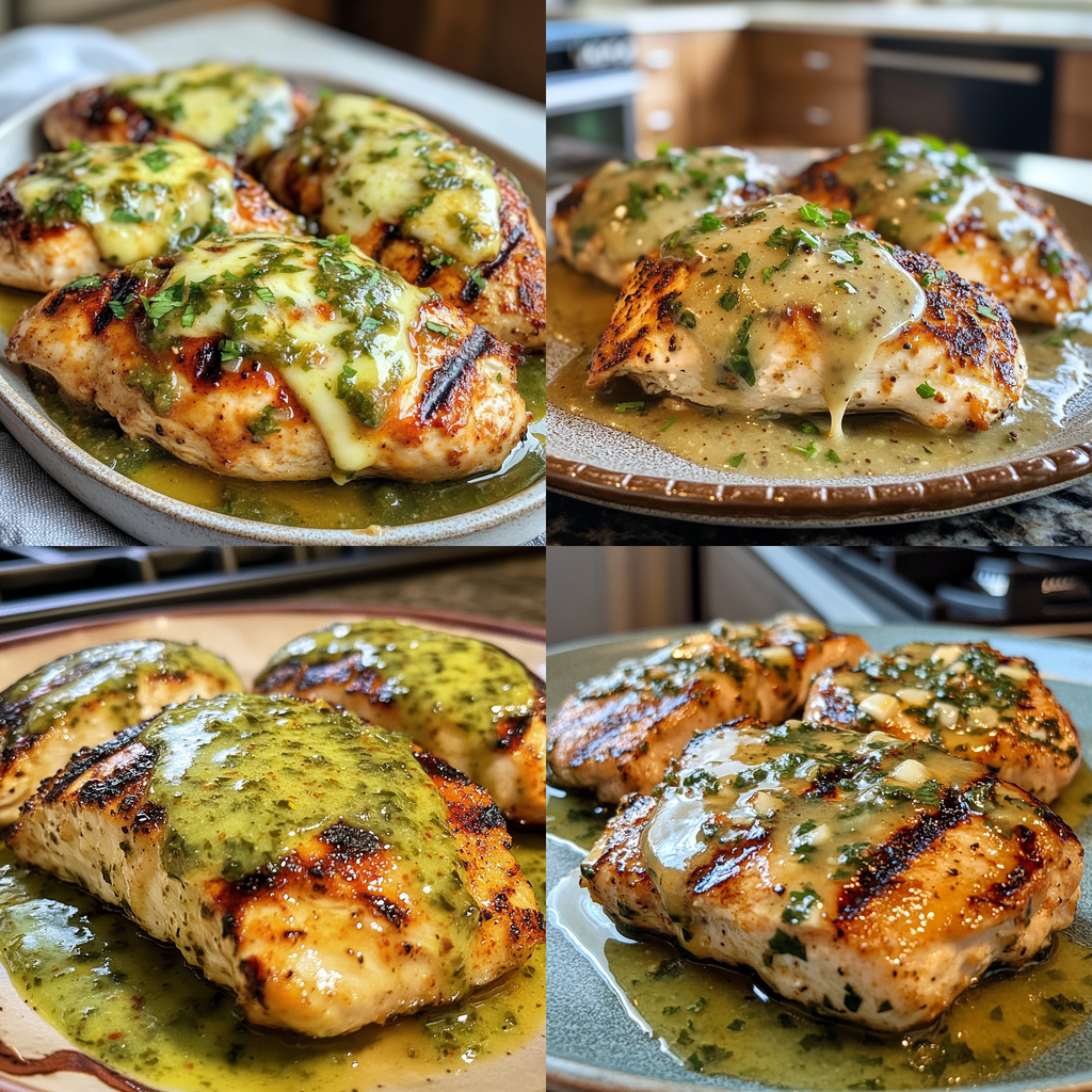 Grilled Salsa Verde Pepper Jack Chicken