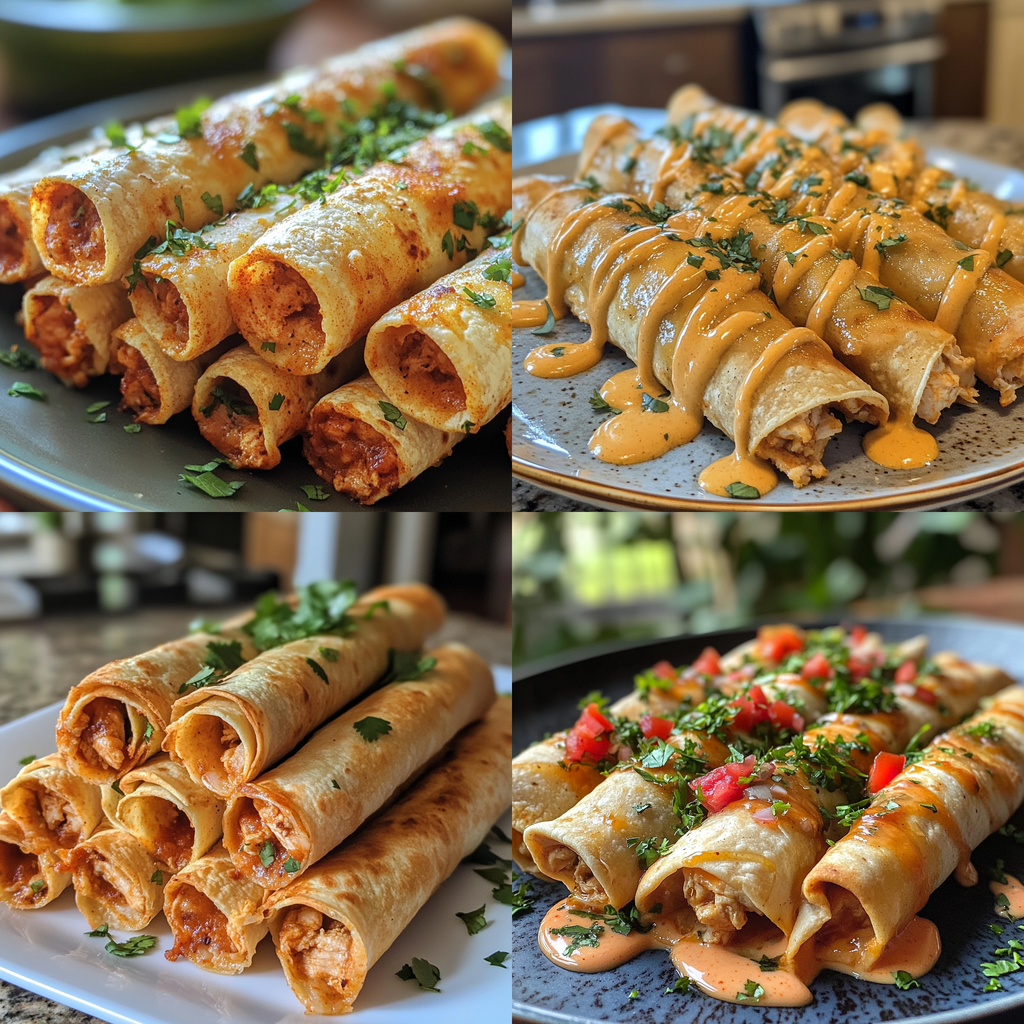 Homemade Chicken Taquitos