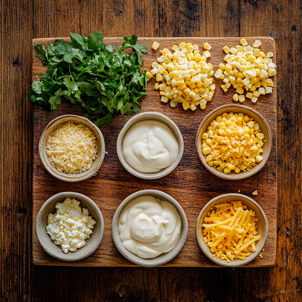 Mexican Street Corn Dip ingredients