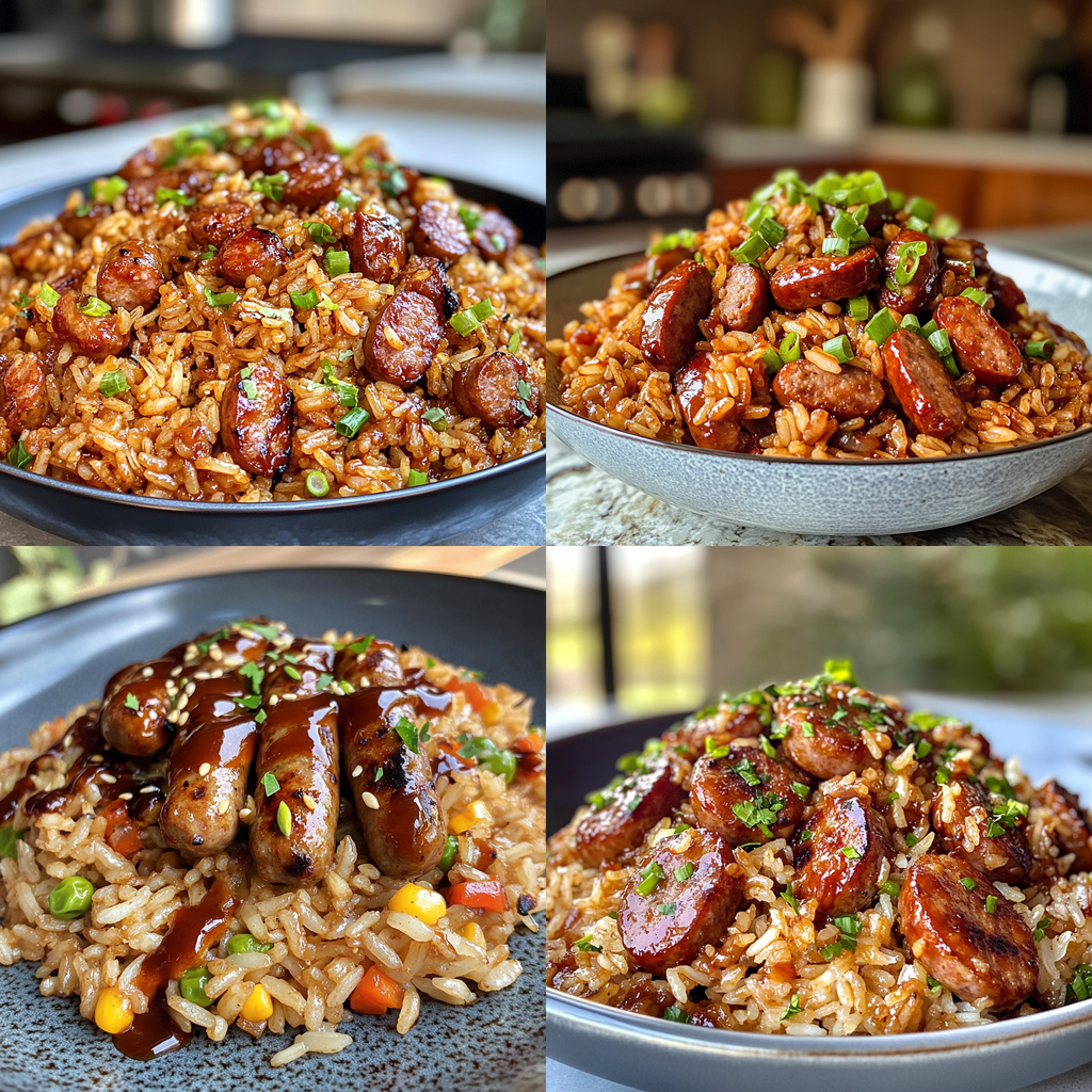 One-Pan BBQ Sausage Rice