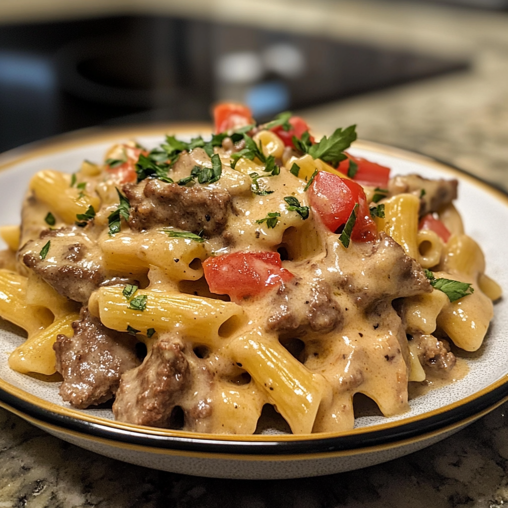 Philly Cheesesteak Pasta