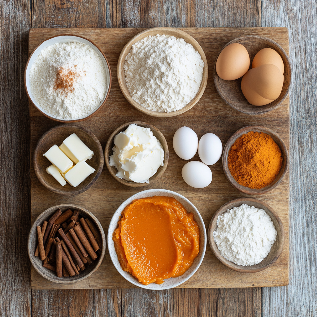 Pumpkin Cheesecake Cookies Recipe ingredients