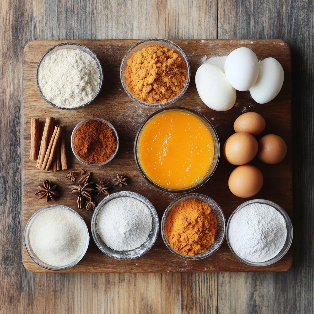 Pumpkin Cookies Soft and Chewy ingredients