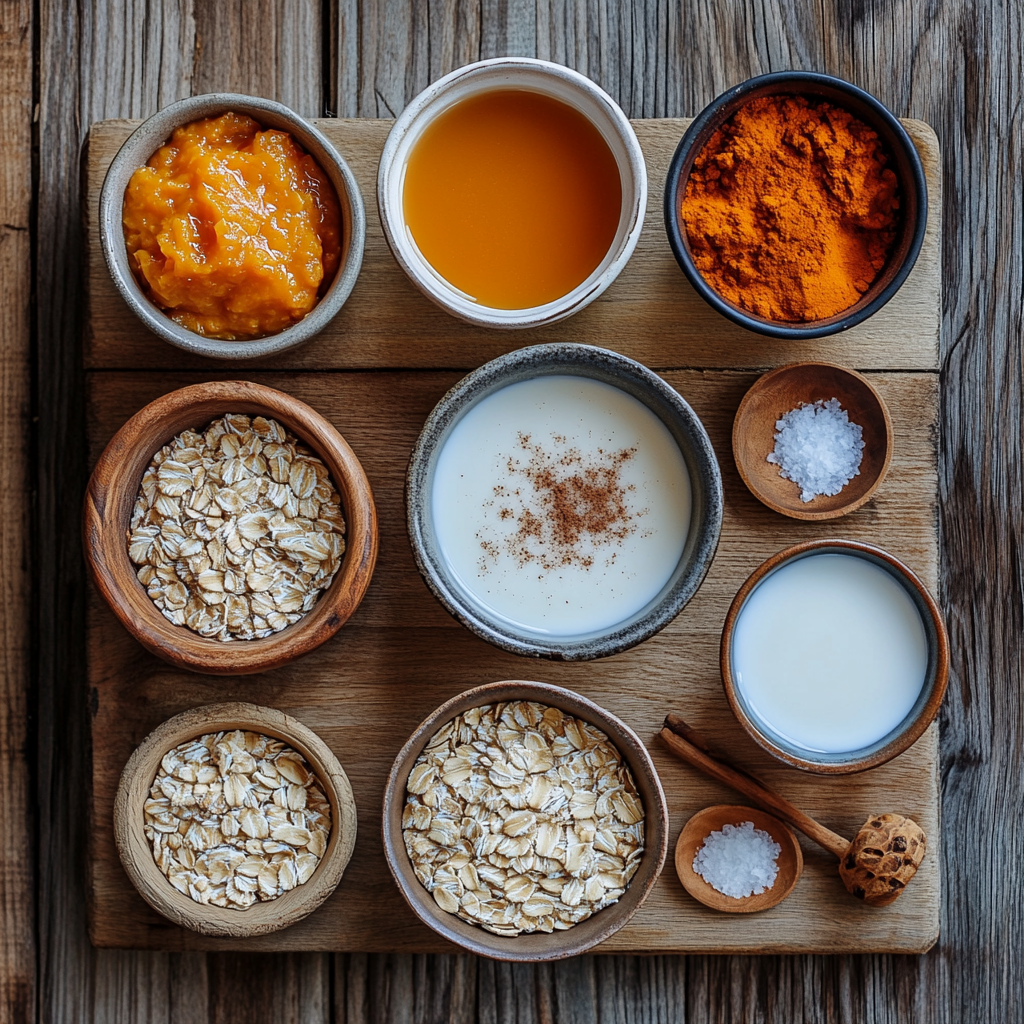 Pumpkin Oatmeal ingredients