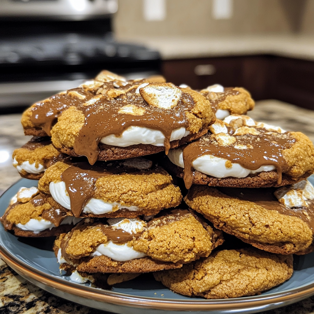 Pumpkin S'mores Cookies