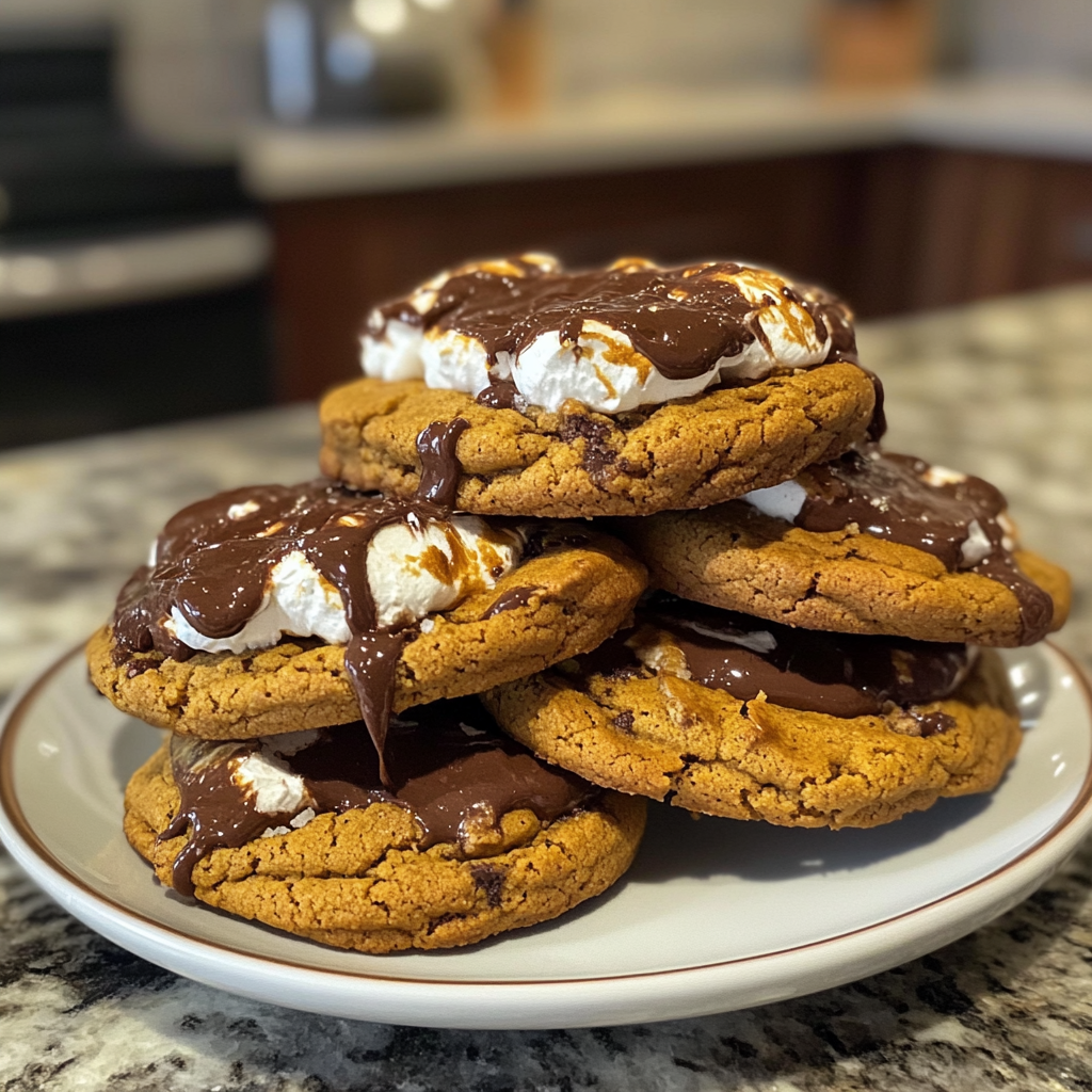 Pumpkin S’mores Cookies