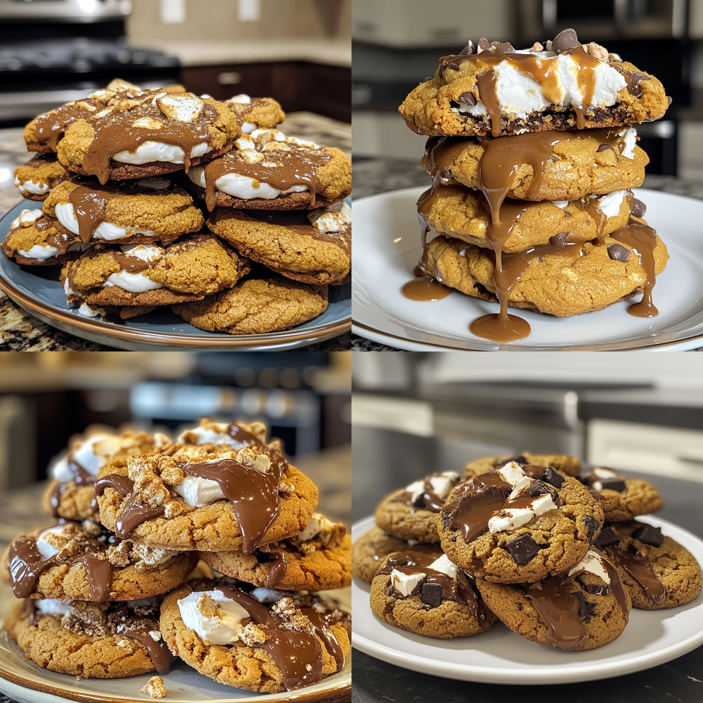 Pumpkin S'mores Cookies