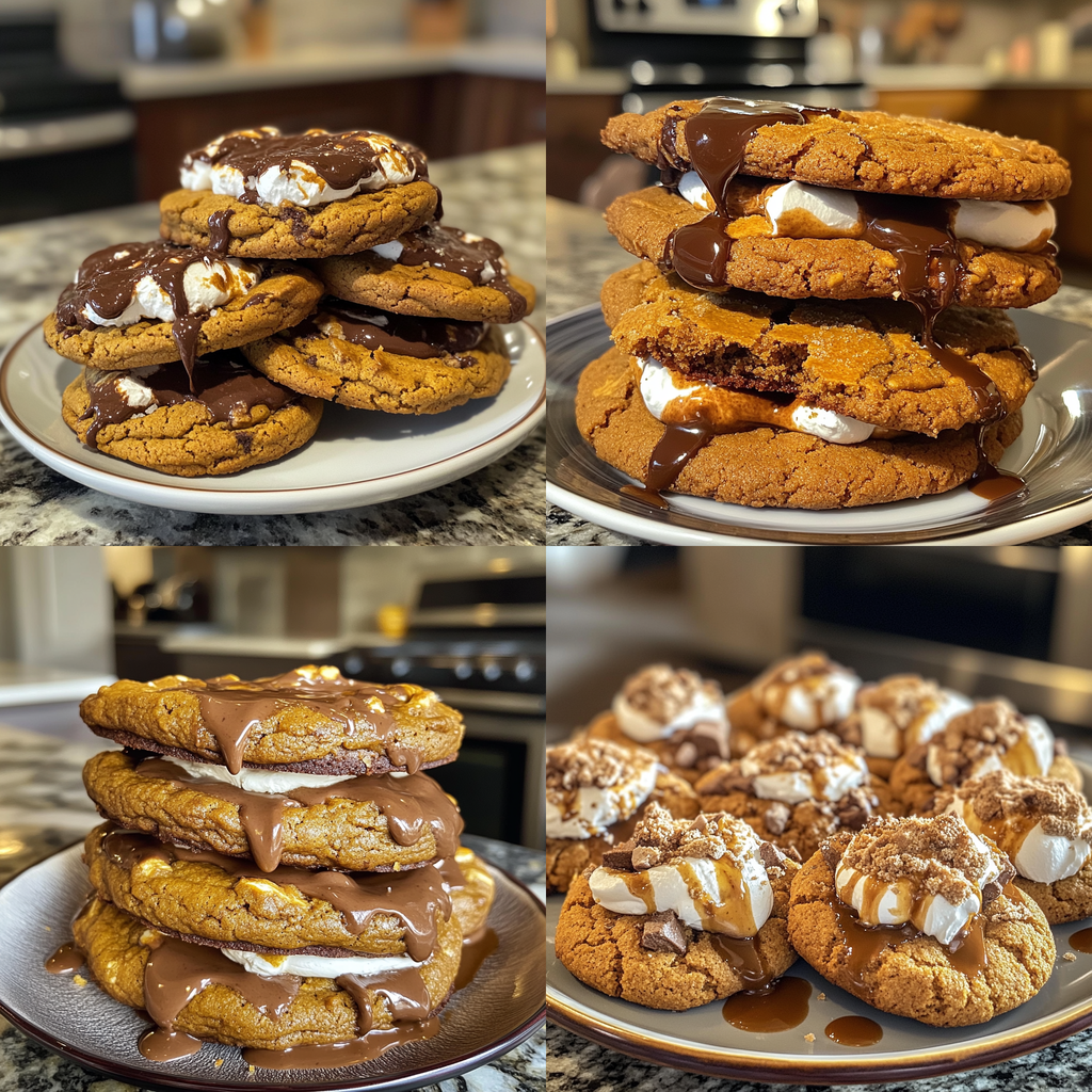 Pumpkin S’mores Cookies