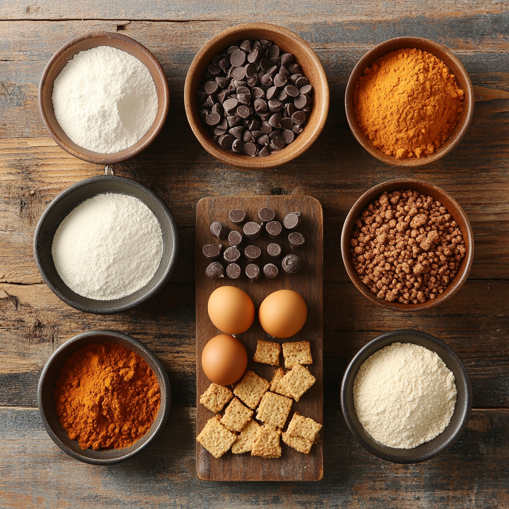 Pumpkin S'mores Cookies ingredients