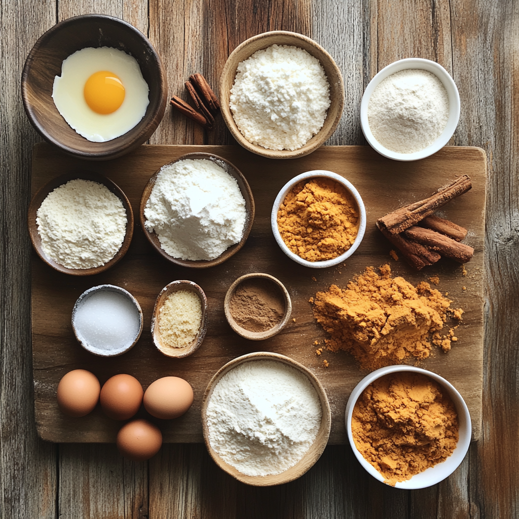 Pumpkin Snickerdoodle Cookies ingredients