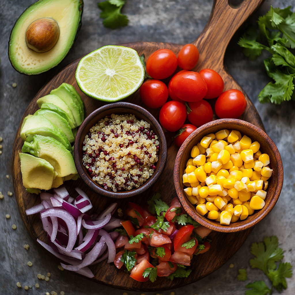 Quinoa Taco Bowl ingredients