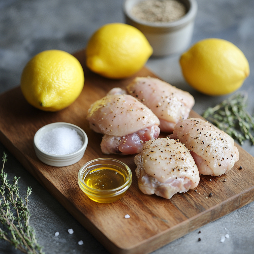 Savory Lemon Pepper Chicken Thighs for Quick Dinner Bliss ingredients