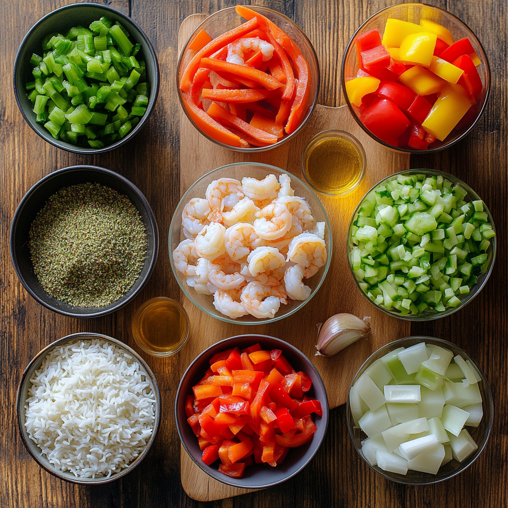 Shrimp Dirty Rice ingredients
