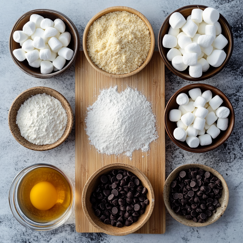 S'mores Cookies Recipe ingredients