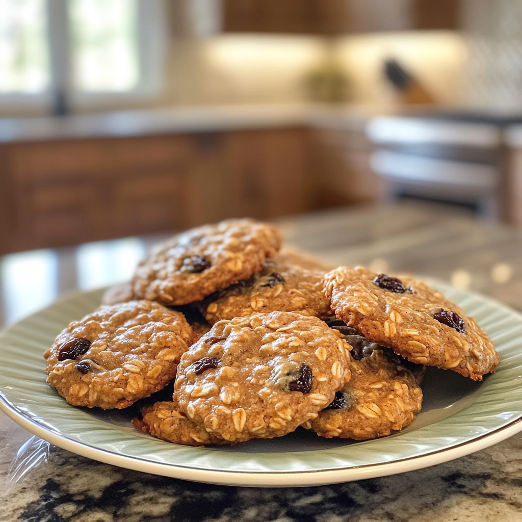 Soft & Chewy Oatmeal Raisin Cookies