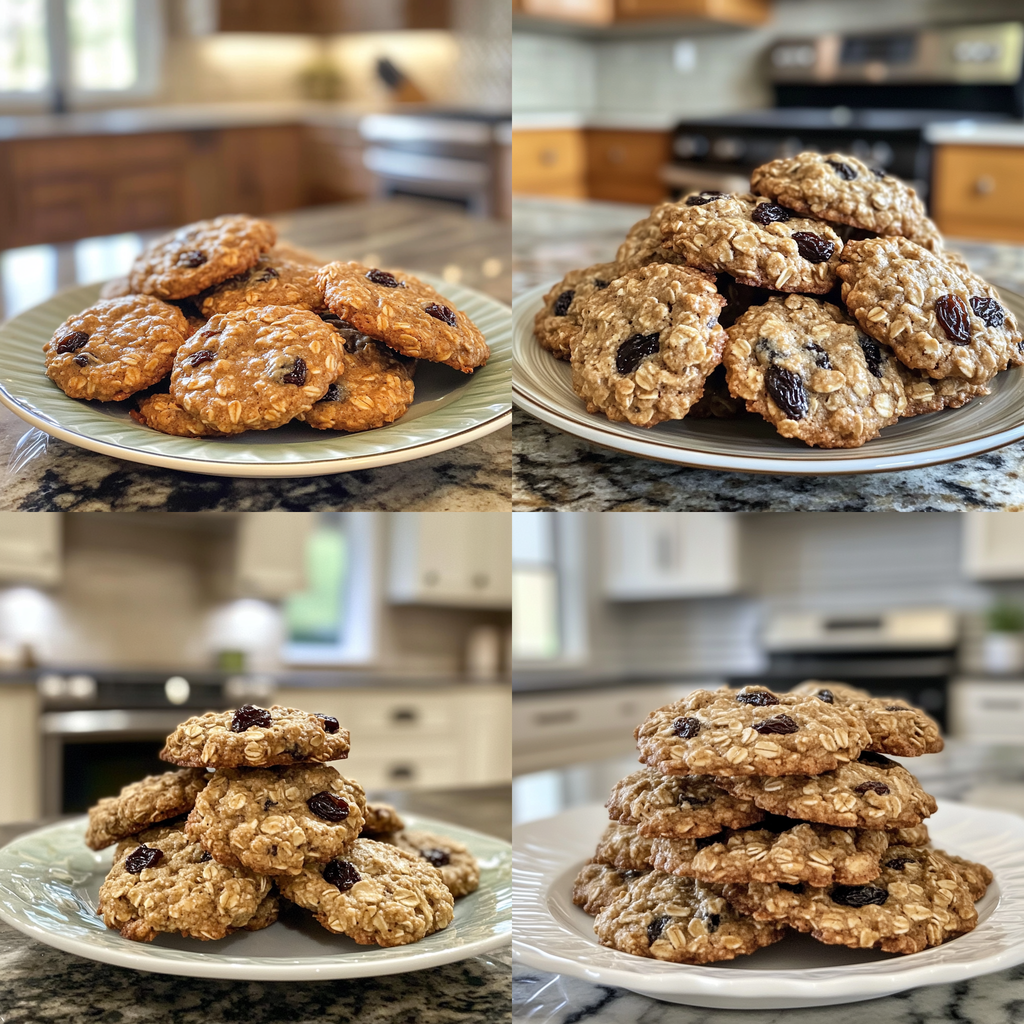 Soft & Chewy Oatmeal Raisin Cookies