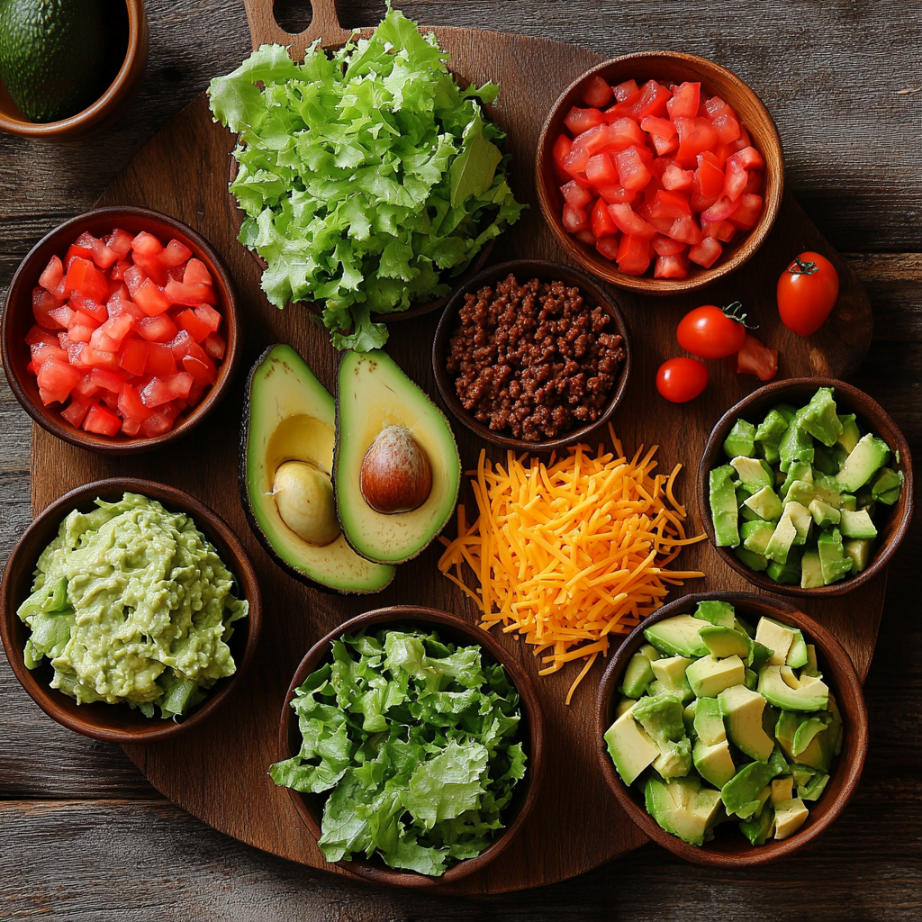 Taco Bowl ingredients