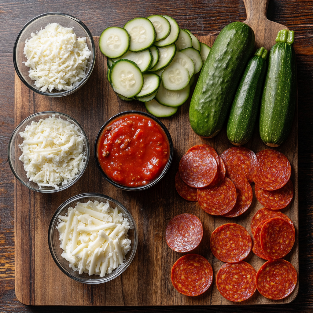Zucchini Pizza Casserole ingredients